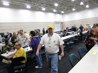 Mike Dahms patrolling the walkway